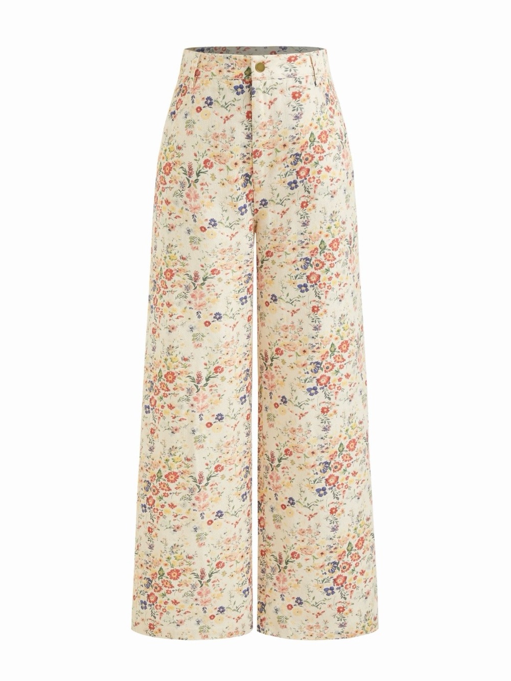 NWT Cider High Waisted, Wide-Leg Floral Pants, Size L